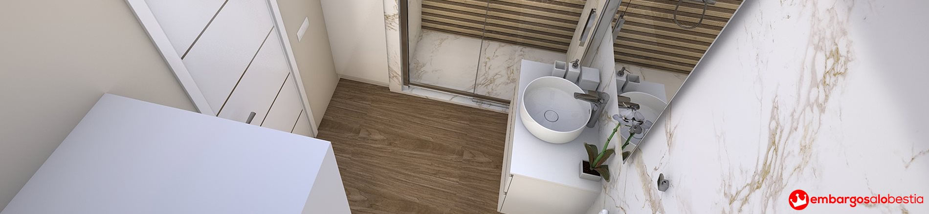 ordenar un baño pequeño