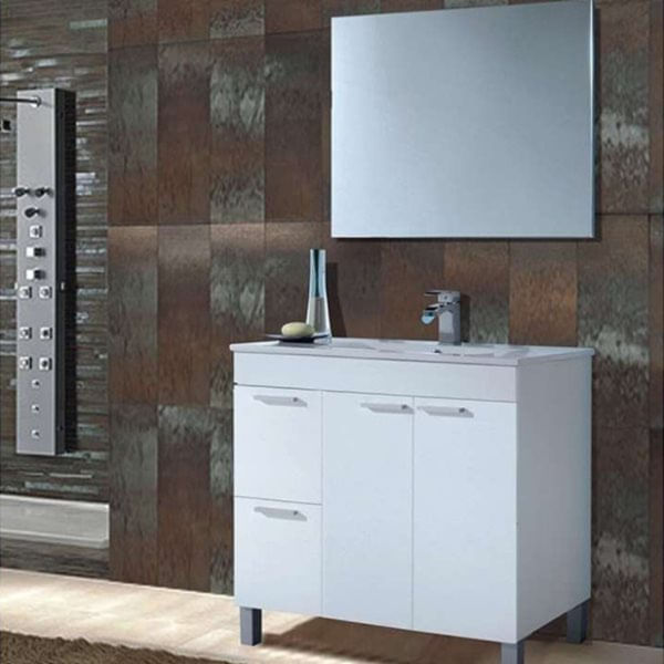 mueble de baño blanco