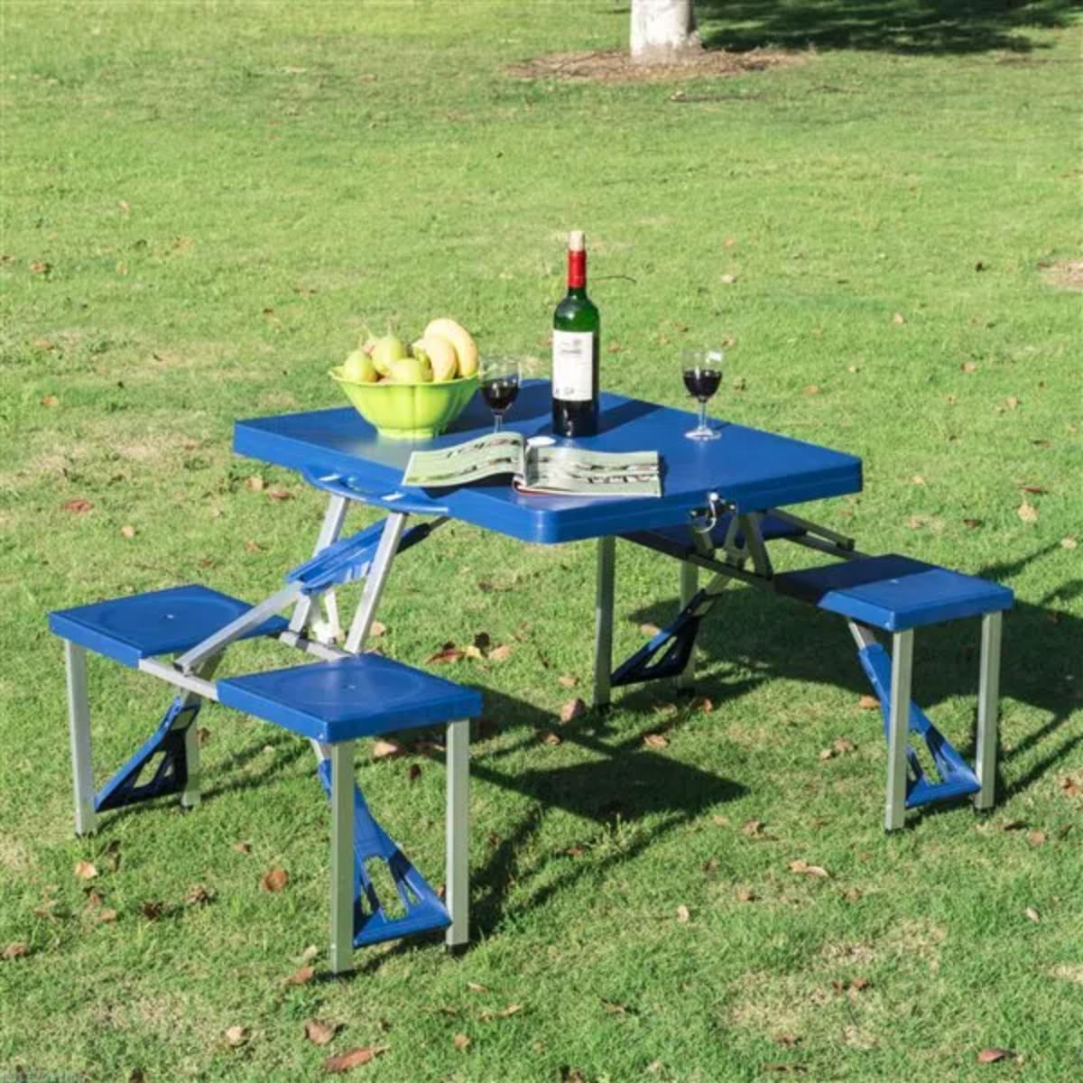 mesa de camping plegable
