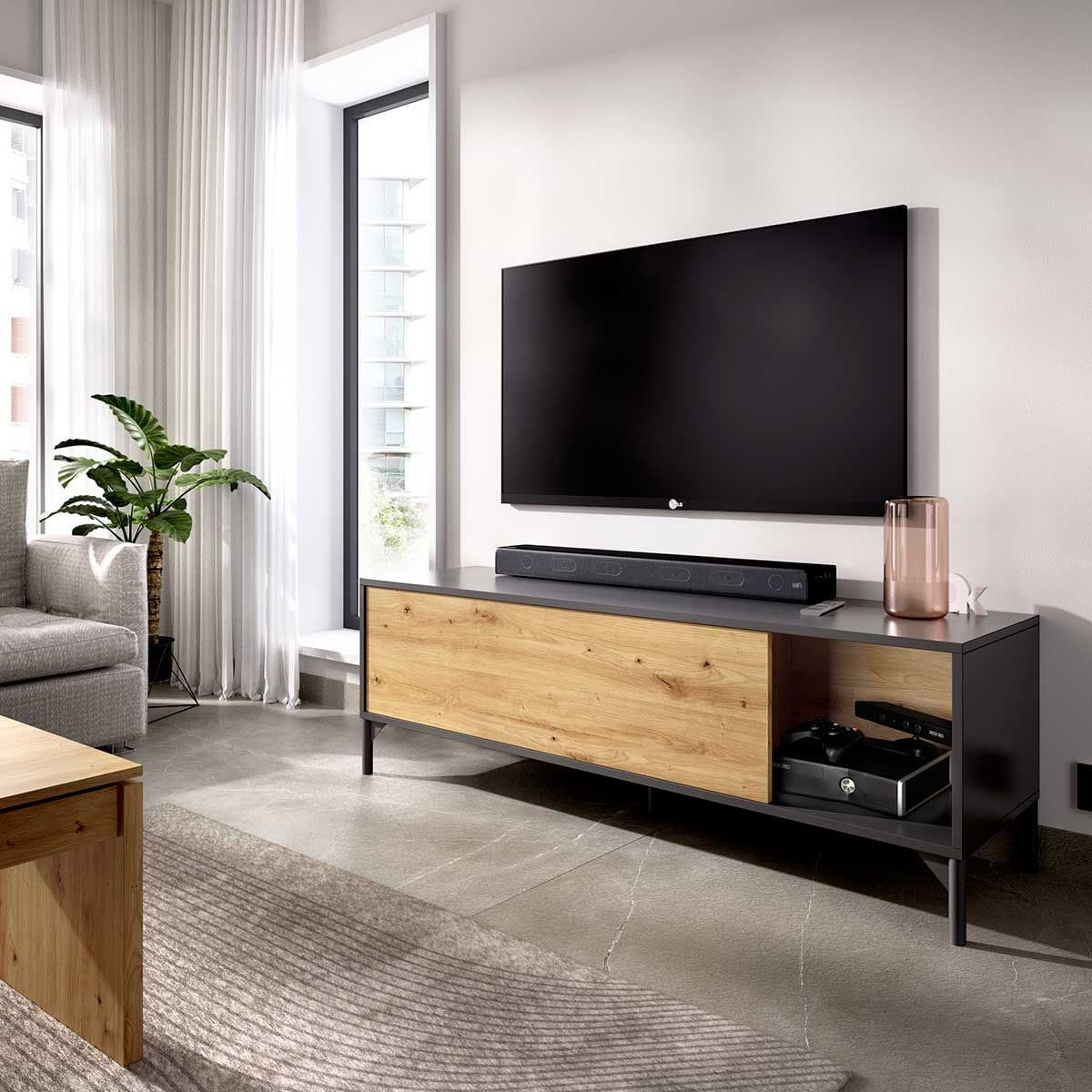 mueble bajo TV Lak