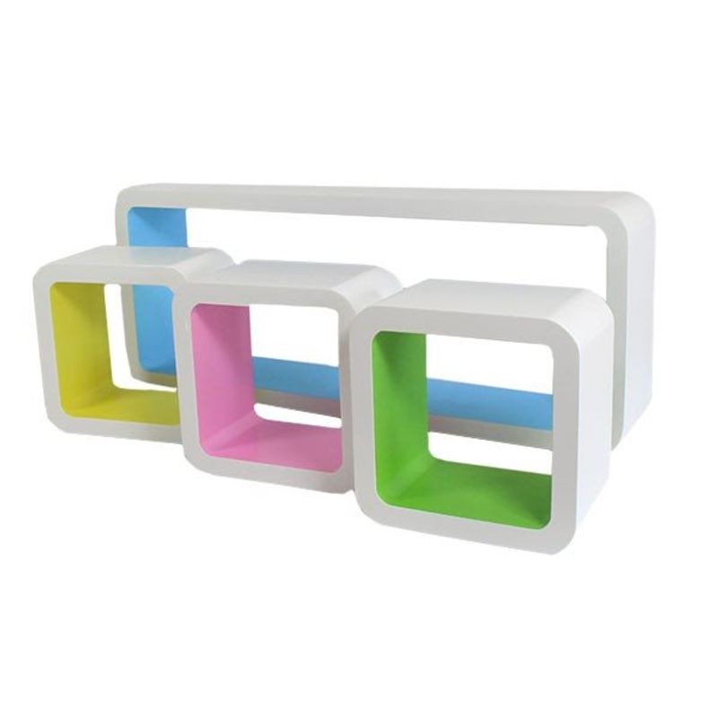 Conjunto 4 estanterías colores Alessio Braco WS-586
