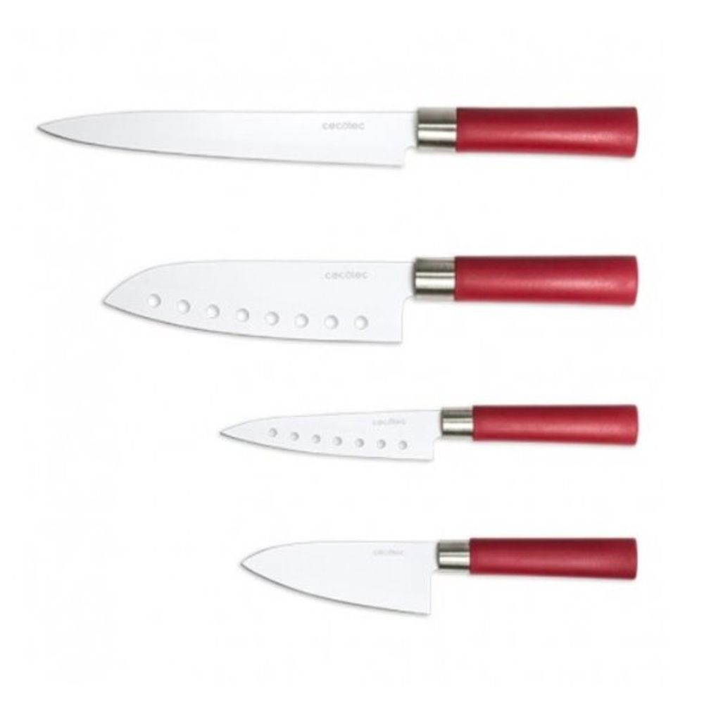 Set 4 cuchillos Cecotec Santoku con recubrimiento cerámico