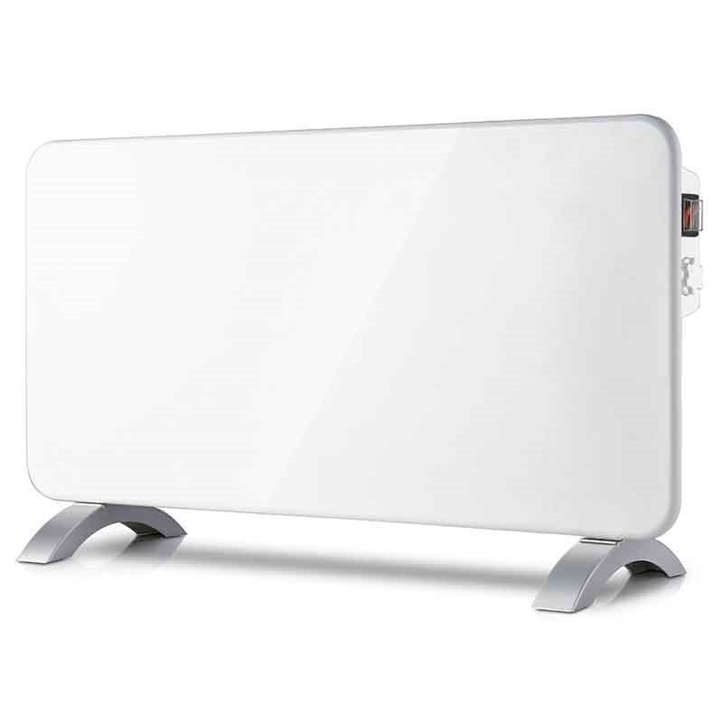 Radiador plano Svan SVCA15PH 1500W control mecánico cristal blanco 43x76x24 cm