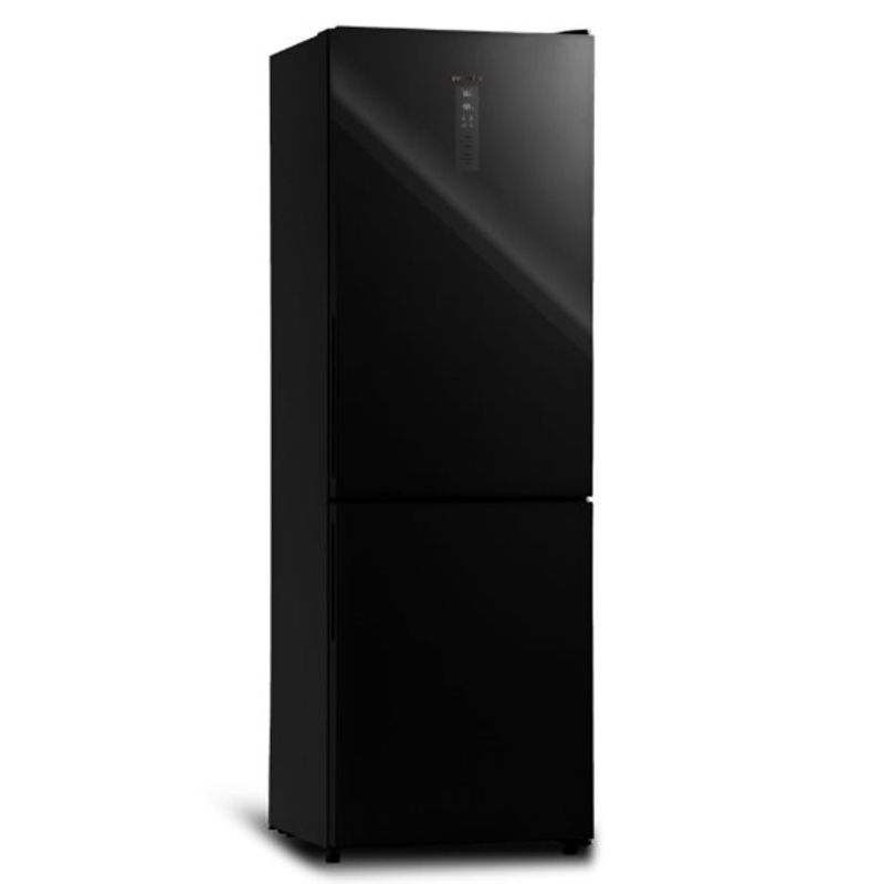 Frigorífico Combi Infiniton FGC-859BC puerta cristal E negro