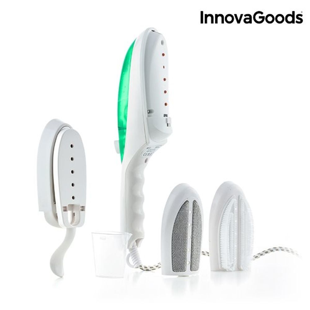 Plancha de vapor vertical Innovagoods 1000W 4 en 1 blanco/verde
