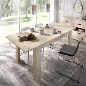 Mesa de comedor extensible Dine natural 77x140-190x90 cm