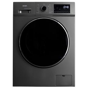 Lavadora Svan SVL08XMI Inverter 8kg 1200 rpm D inox/negro 85x60x51 cm