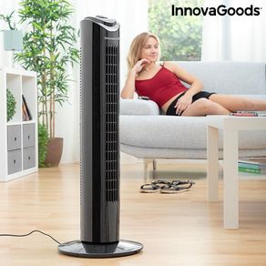 Ventilador Torre InnovaGoods 80 cm 50W Negro