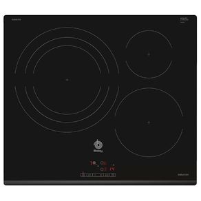 Placa vitrocerámica Balay 3EB967FR inducción 3 fuegos negro