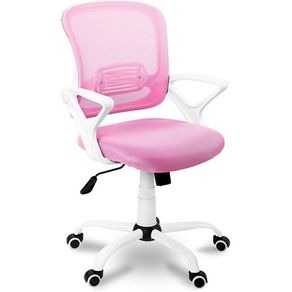 Silla de escritorio Brisa rosa/blanco 93-101x60x60 cm