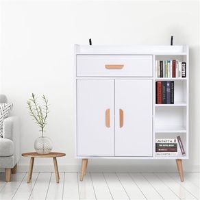 Aparador Buffet multiusos blanco 80x29,5x96 cm