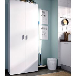 Armario Fit multiusos 2 puertas blanco 190x78x35 cm