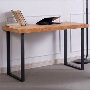 Escritorio Natural diseño nórdico roble Nordish/negro 73x120x60 cm