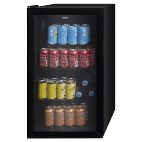 Refrigerador Svan SVR082C E puerta de cristal 80L 41dB negro 84x44x47,4 cm