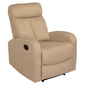 Sillón relax Siberia tapizado estrella beige 100x75x95 cm