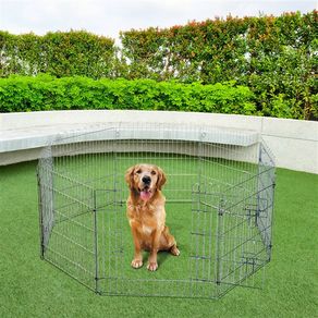 PawHut® Parque para Perros Valla para Perros Cachorros Animales Rejilla Medidas 63 x 91 CM