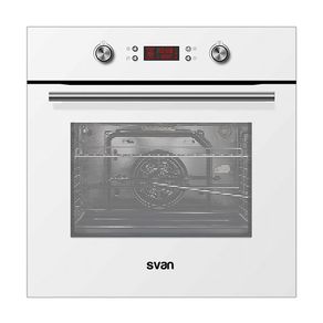 Horno pirolítico Svan SVH411BP 70L 12 funciones A blanco/silver 59,5x59,5x57,5 cm
