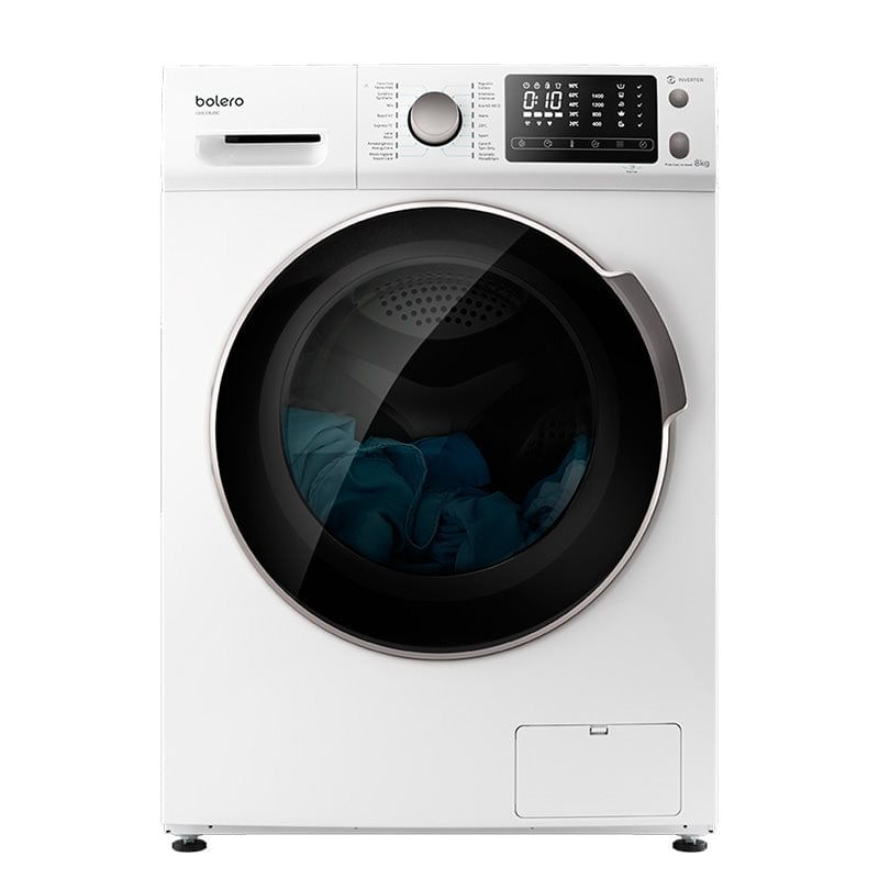 Lavadora Bolero DressCode 8600 Inverter Cecotec 8kg 1400 rpm 16 programas B blanco 85x59,5x56,5 cm