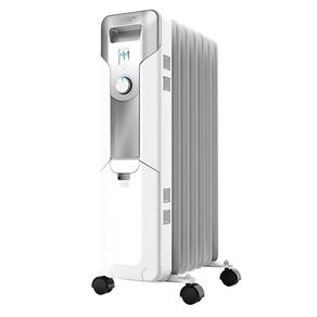 Radiador de aceite Ready Warm 5600 Space Cecotec 7 módulos 1500W ruedas multidireccionales blanco