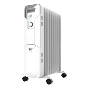 Radiador de aceite Ready Warm 5650 Space Cecotec 9 módulos 2000W ruedas multidireccionales blanco