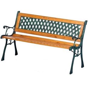 Banco de jardín Lifetime Garden madera 73x122x34 cm