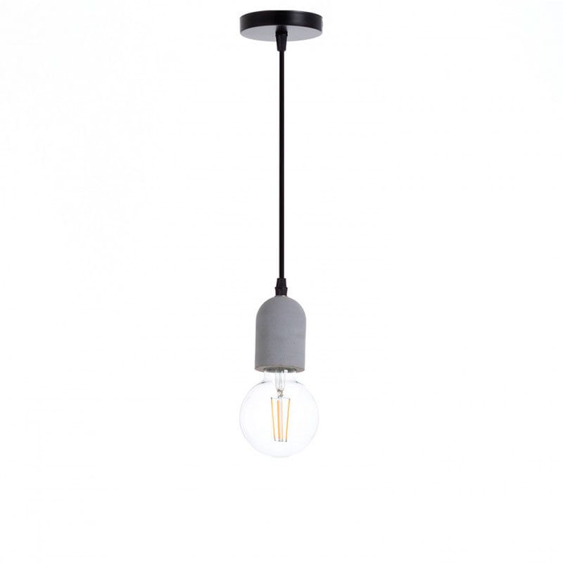 Lámpara de techo Bytom 7hSevenOn Deco E27 gris/negro Ø5,5x8 cm