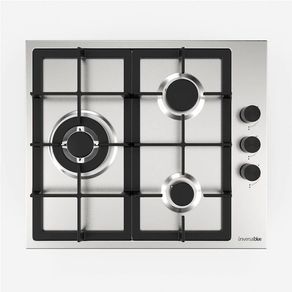 Placa de gas Polaris 4003 3 quemadores encendido eléctrico 9,4x58x50 cm