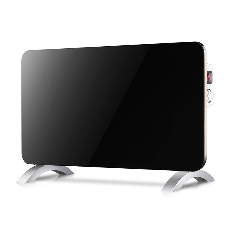 Radiador plano Svan SVCA10CN 2 niveles de potencia 1000W cristal negro 43x60x24 cm