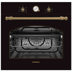 Horno Infiniton ROT70 64L 1800W 8 funciones negro/dorado 59,5x59,5x56,5 cm