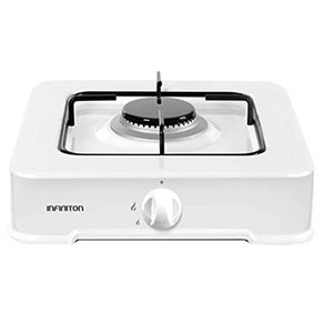 Cocina de gas portátil Infiniton GGP-1W 1 fogón control mecánico blanco 10,5x30,4x33,3 cm