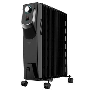 Radiador de aceite Ready Warm 5870 Space 360º Cecotec 11 módulos 2500W negro