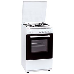 Cocina de gas con horno New Pol NWC55BW 4 fogones 55L blanco 85/90x50x50 cm