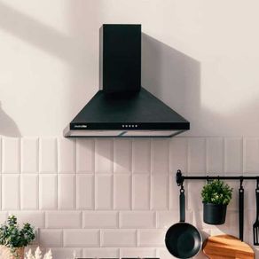 Campana piramidal Everest 4060B Universal Blue 70W 450m³/h 63dB 3 velocidades negro 98x60x47 cm