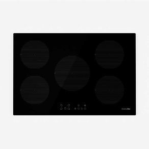 Placa de inducción Meissa 4073 Universal Blue 5 fuegos 8800W con temporizador negro 5,5x76x51 cm