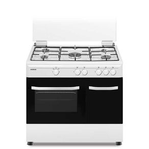 Cocina de gas CC9060ELP Infiniton 5 quemadores 60L blanco/negro 78x89x60 cm