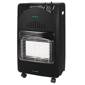 Estufa de gas Ready Warm 4000 Slim Fold Cecotec 4,2kW encendido piezoeléctrico con ruedas negro