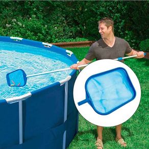 Red recoge hojas Intex para mango telescópico de Ø26,2 mm azul 41x30x3 cm