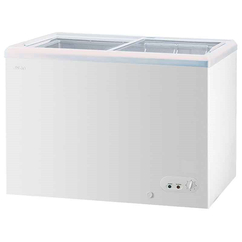 Arcón congelador Svan SVCH201FS 174L cíclico 48dB puertas de cristal E blanco 81 cm