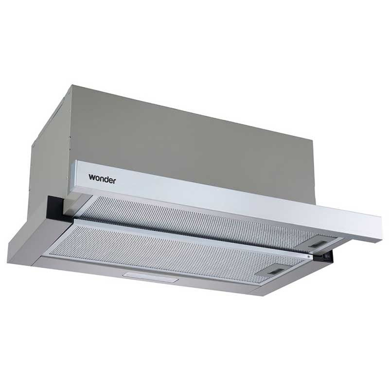 Campana telescópica Wonder WDCE0660 400m³/h 106,5W 63dB inox 60 cm