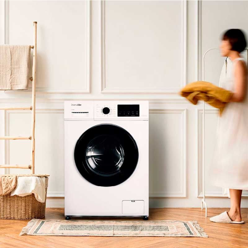 Lavadora Ibiza 4008W Universal Blue 8kg 1200 rpm 12 programas E blanco 60 cm