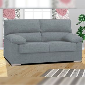 Sofá 3 plazas Málaga tapizado tela nevada 15 gris 100x180x85 cm (ENT-DOM-ONT)