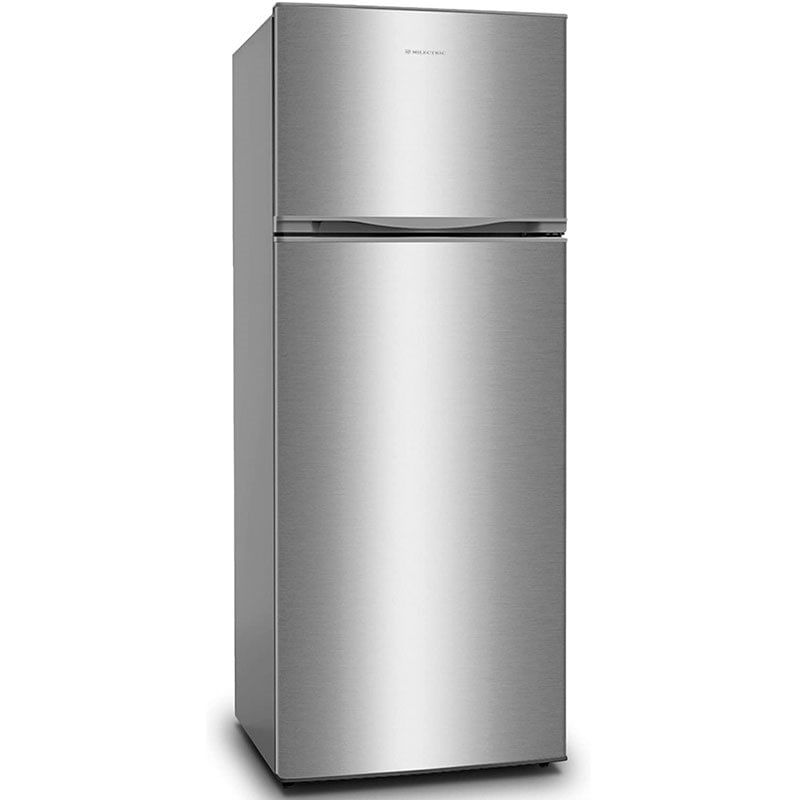 Frigorífico de 2 puertas Milectric RFD-215S 204L cíclico 41dB F inox 143 cm