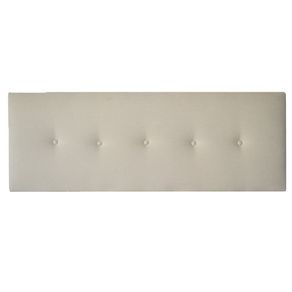 Cabecero cama matrimonio tela Coralia piedra 52x150 cm