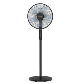 Ventilador de pie Zermatt Universal Blue 25W silencioso motor DC negro