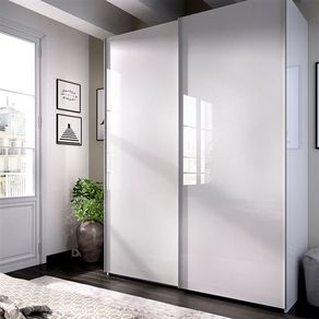 Armario Slide 2 ptas correderas 150 blanco brillo 03K12132