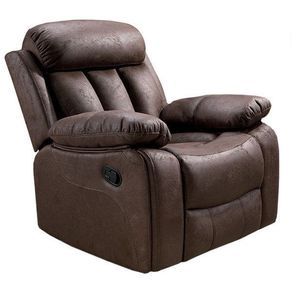 Sillón relax Madrid Deluxe 1 plaza marrón chocolate