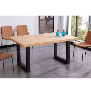 Mesa comedor Loft fija roble Nordish 75x160x100 cm