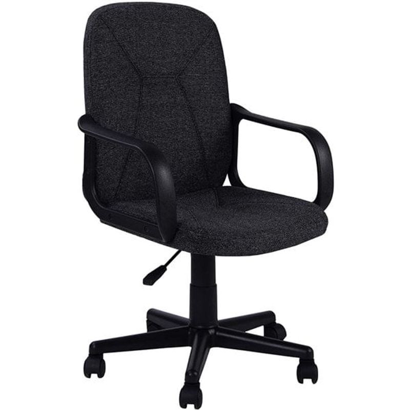 Sillón giratorio Génesis tejido gris marengo 87-96x55x55 cm