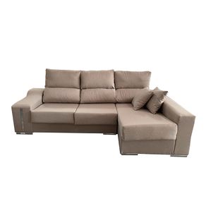 Sofá chaiselongue Marbella VF derecha tela nevada beige