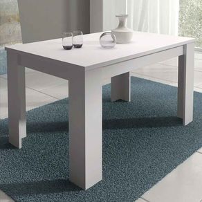 Mesa de comedor extensible Corfu 198 cm blanco